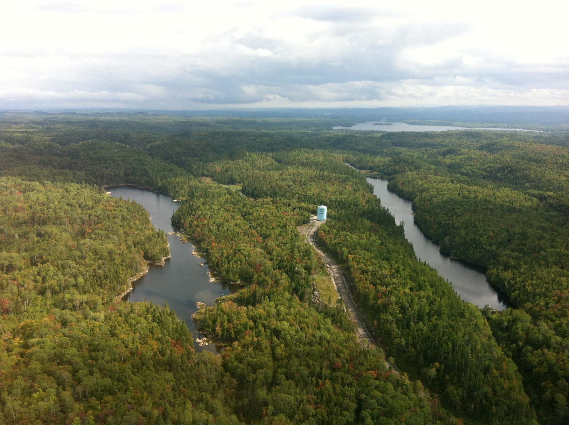 Vue aérienne Lac Marco