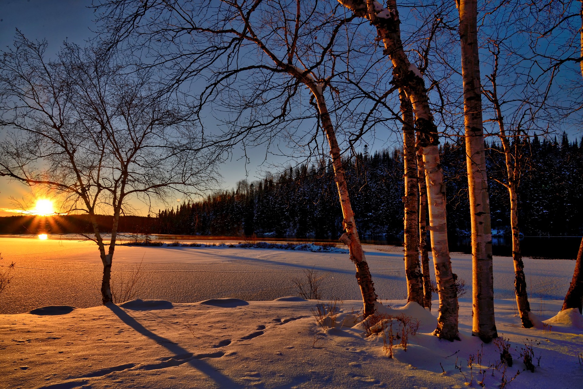Lac Marco - terrain en hiver